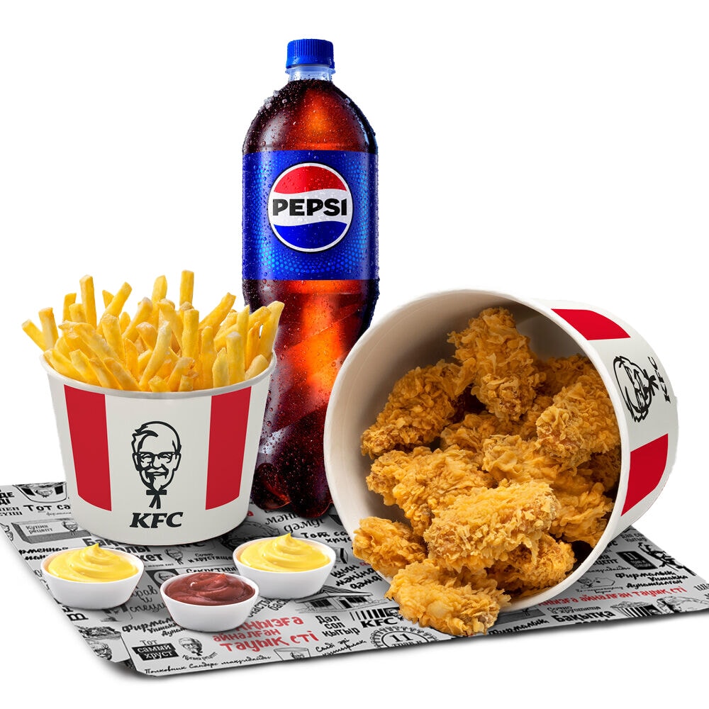 KFC. Баскет 12 крыльев Комбо